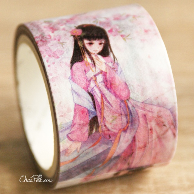 joli masking tape washi tape motif traditionnel hanfu vetement chinois - boutique kawaii chezfee